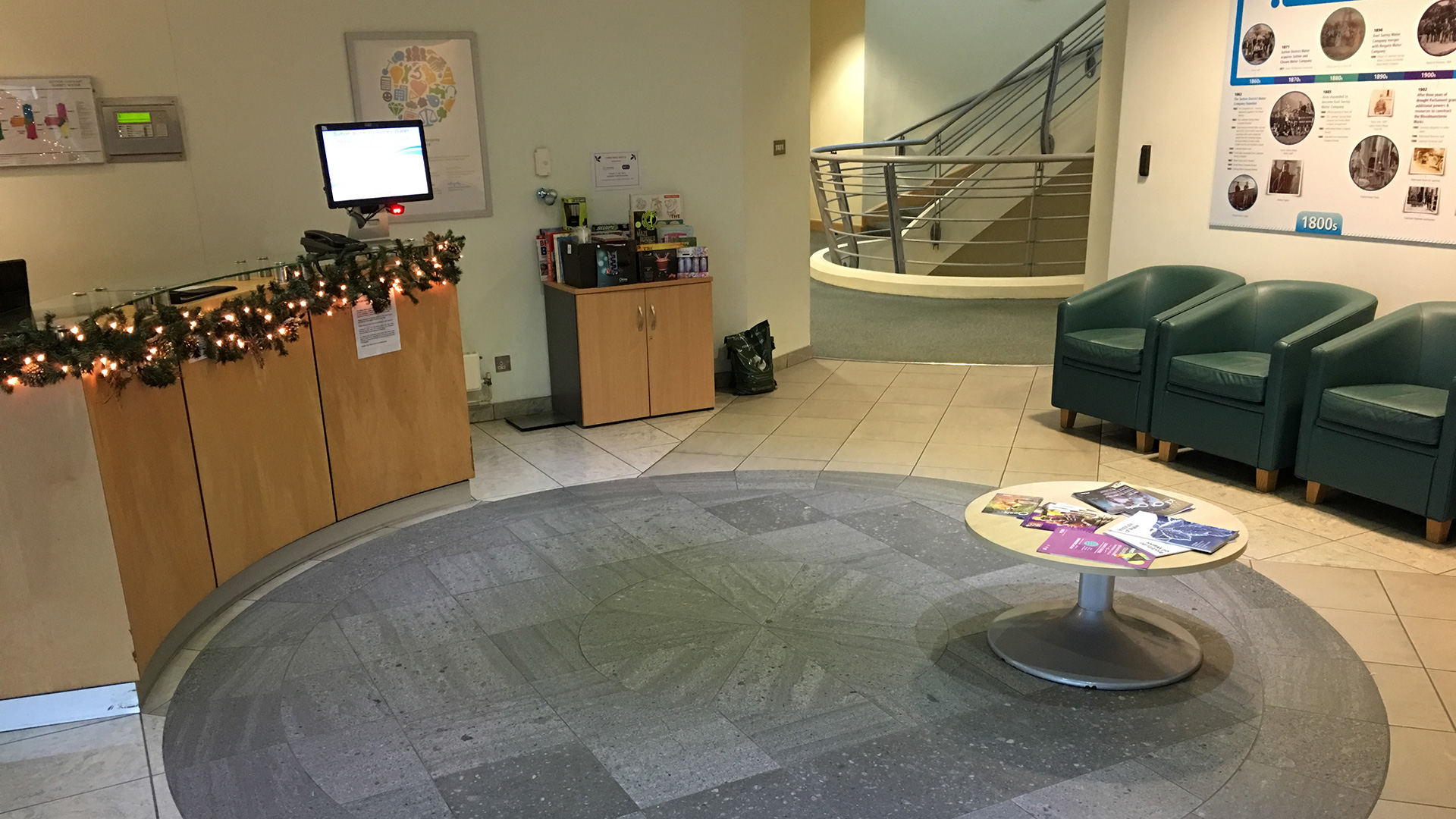 Reception refurbishment, Redhill, Surrey