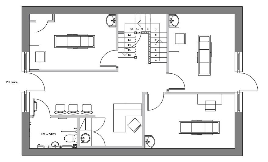 Space Plan for New Chiropractic Clinic Premises 